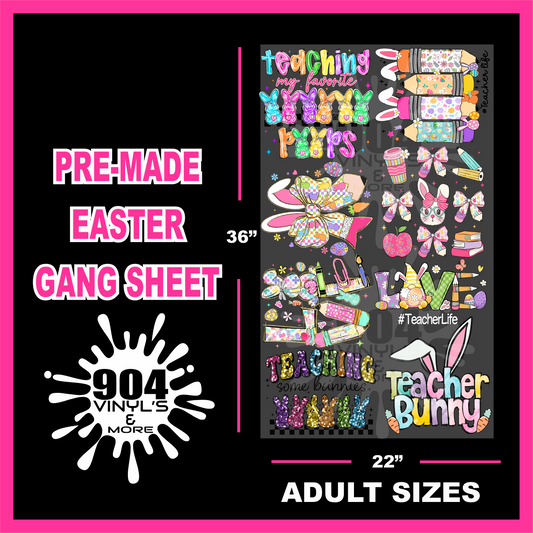 Pre-Made Easter Gang Sheet (Adult Size) #4