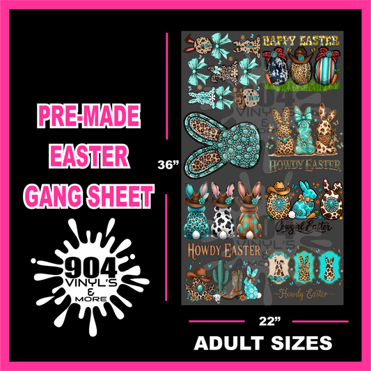 Pre-Made Easter Gang Sheet (Adult Size) #6