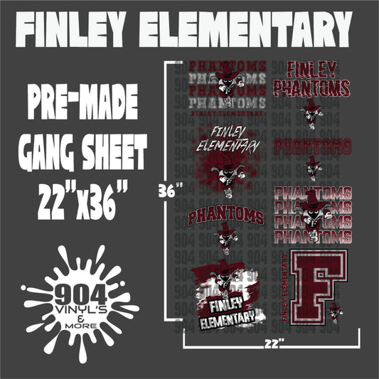 FINLEY ELEMENTARY SCHOOL PREMADE GANG SHEET