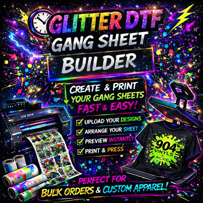 Glitter DTF Gang Sheet Builder