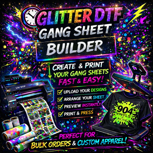 Glitter DTF Gang Sheet Builder