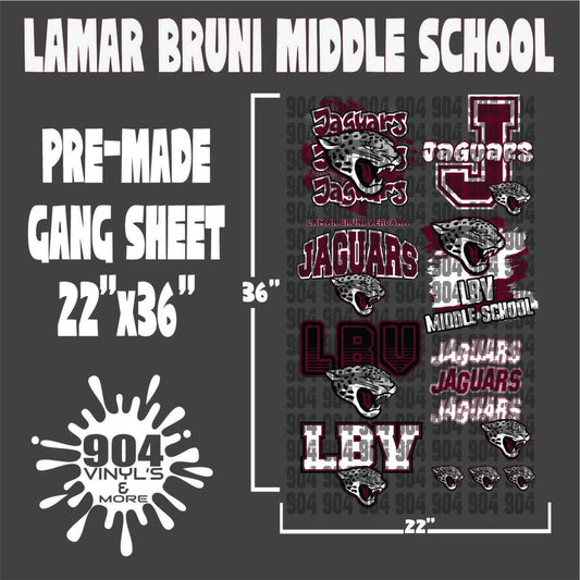 LBV MIDDLE SCHOOL PREMADE GANG SHEET