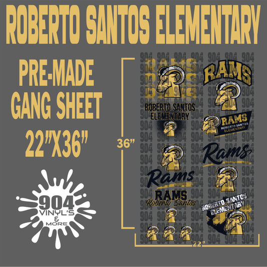 ROBERTO SANTOS ELEMENTARY SCHOOL PREMADE GANG SHEET