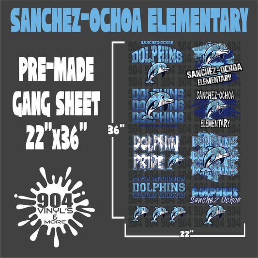 SANCHEZ-OCHOA ELEMENTARY SCHOOL PREMADE GANG SHEET