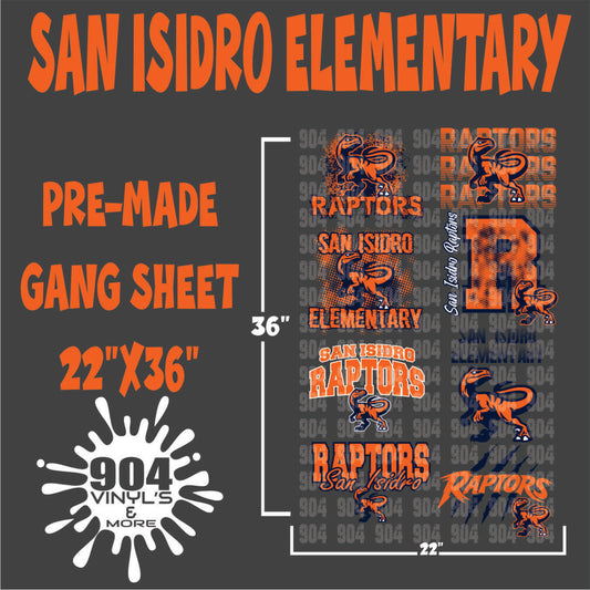 SAN ISIDRO ELEMENTARY SCHOOL PREMADE GANG SHEET