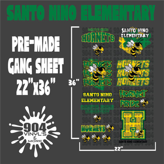SANTO NINO ELEMENTARY SCHOOL PREMADE GANG SHEET