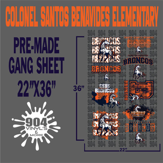 COLONEL SANTOS BENAVIDES ELEMENTARY SCHOOL PREMADE GANG SHEET